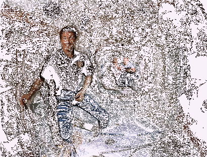 Astronauts are passing cargo around without much effort and then...