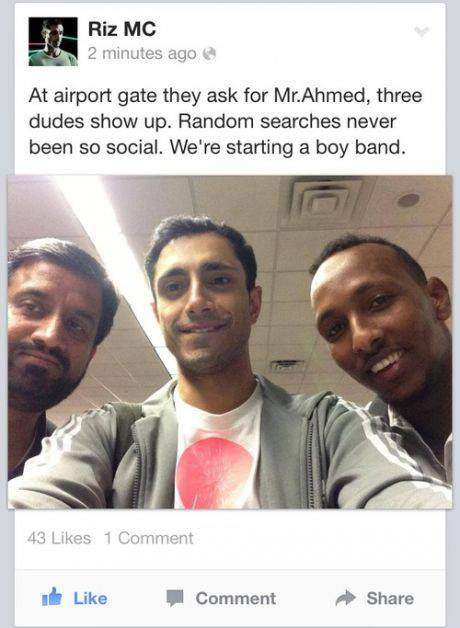 At airport gate they ask for Mr. Ahmed