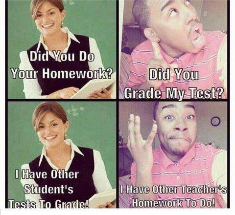 Did you do your homework? Did you grade my test? ...