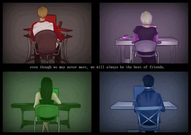 Even though we may never meet, we will always be the best friends 