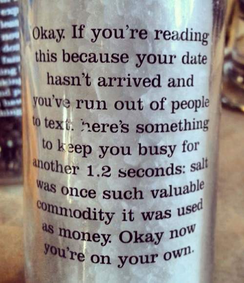 If you are bored in the Coffee shop