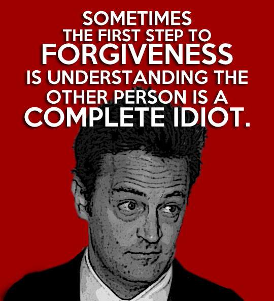 Sometimes the first step to forgiveness is understanding the other...