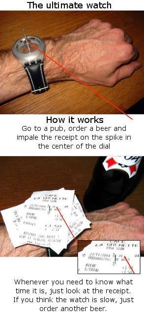 The ultimate drinking watch !