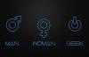 Simbol for Man Woman and Geek