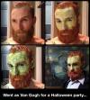 Went as Van Gogh for a Halloween party.